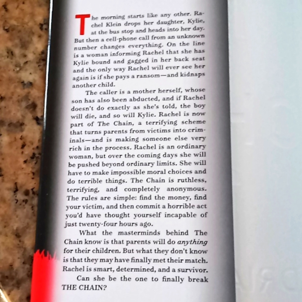 'The Chain' Hardcover Book. Excellent Condition. - Picture 15 of 16